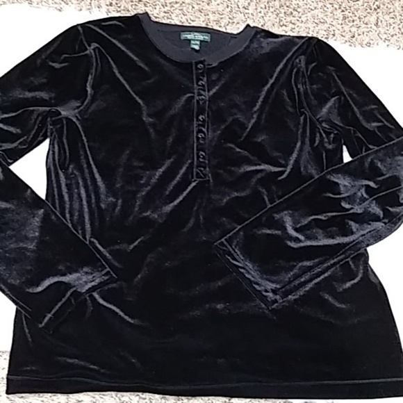black velvet tunic top